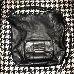 Beautiful black leather Coach Satchel